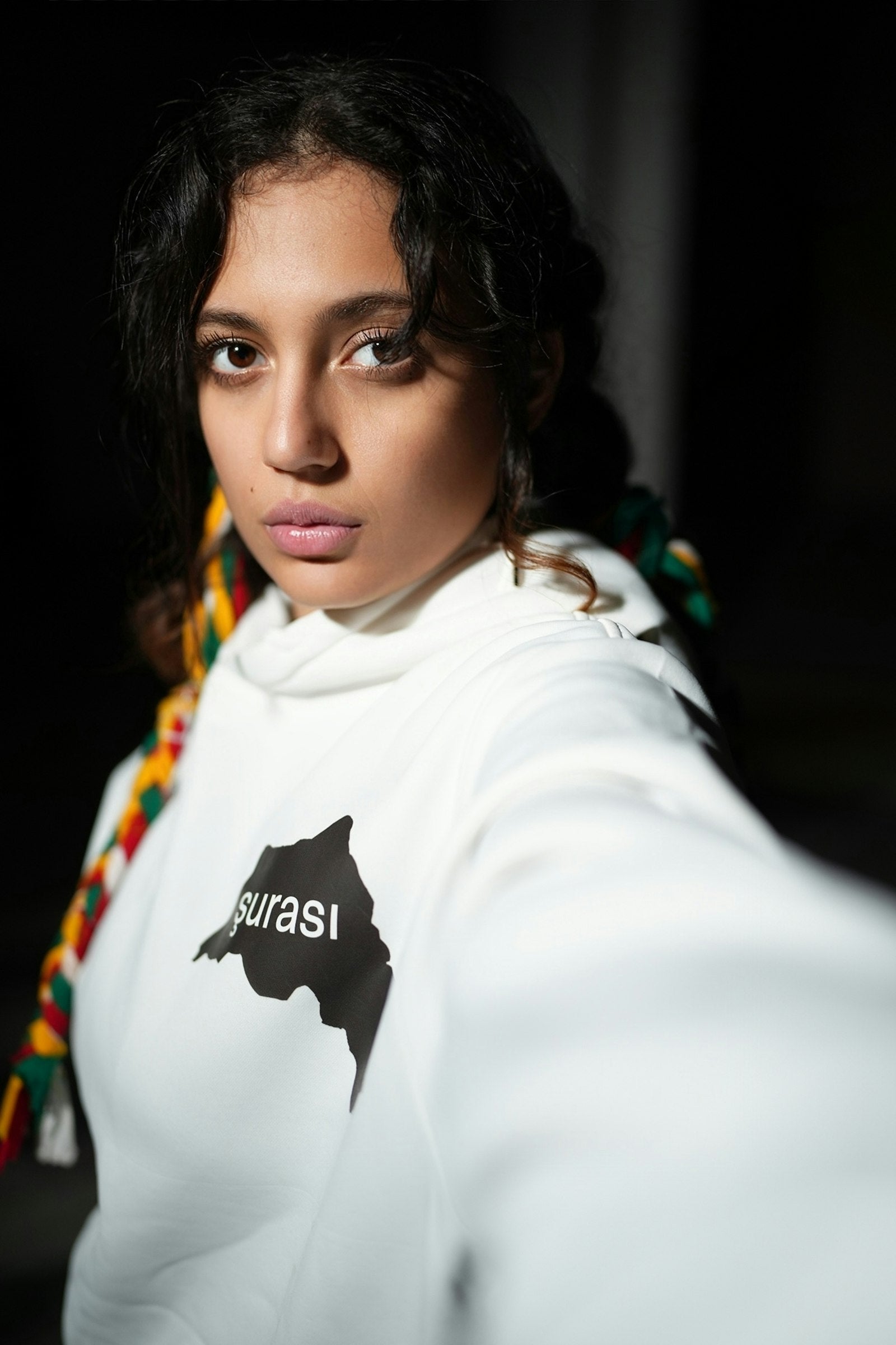 Women's White Oversized Hoodie